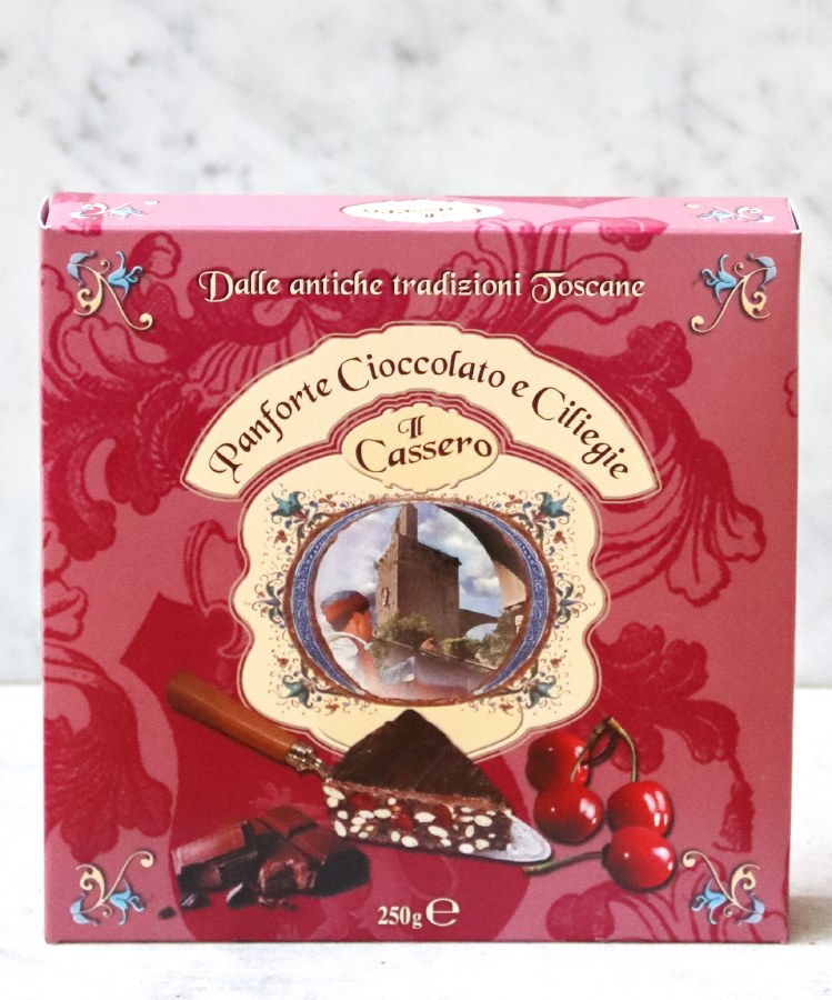 Il Cassero Panforte Chocolate & Cherry, 250g - DeLAURENTI